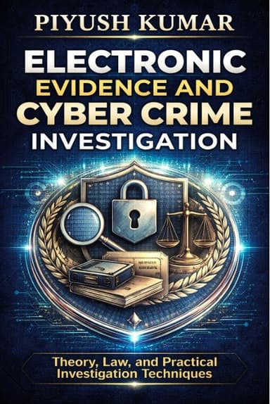 Cover of Electronic Evidence and Cyber Crime Investigation by Piyush Kumar